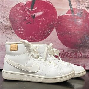 Nike White High-Top Athletic Shoes
